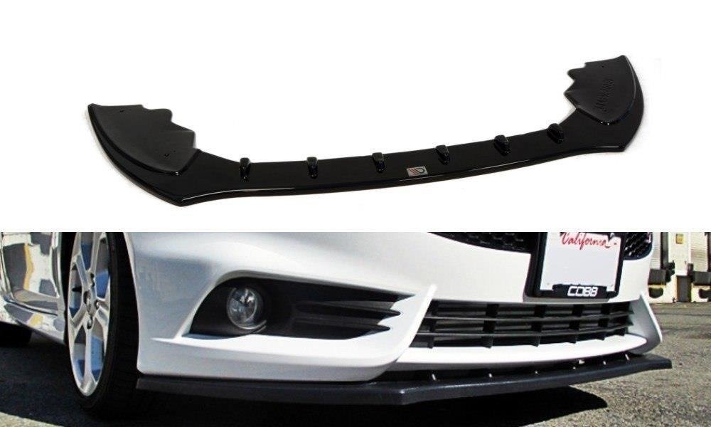 Image of Front Splitter V.1 Ford Fiesta ST MK7 FL - Gloss Black