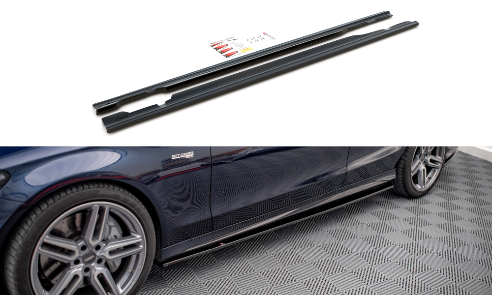 Image of Side Skirts Diffusers Mercedes- Benz C43 AMG W205-GB