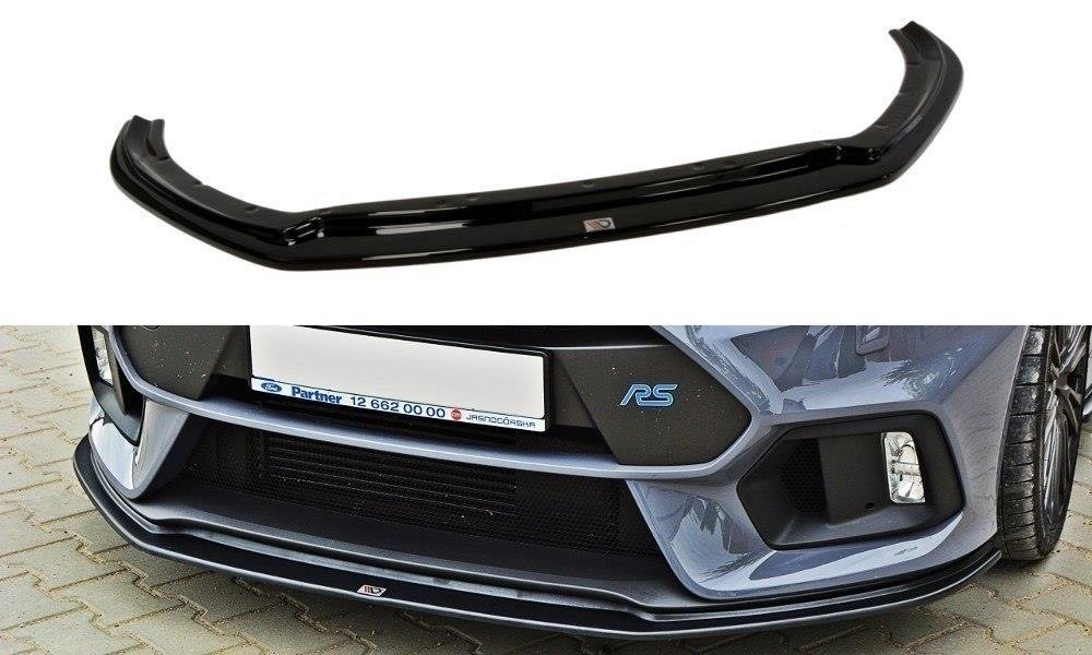 Image of Front Splitter V.3 Ford Focus RS MK3 - Gloss Black