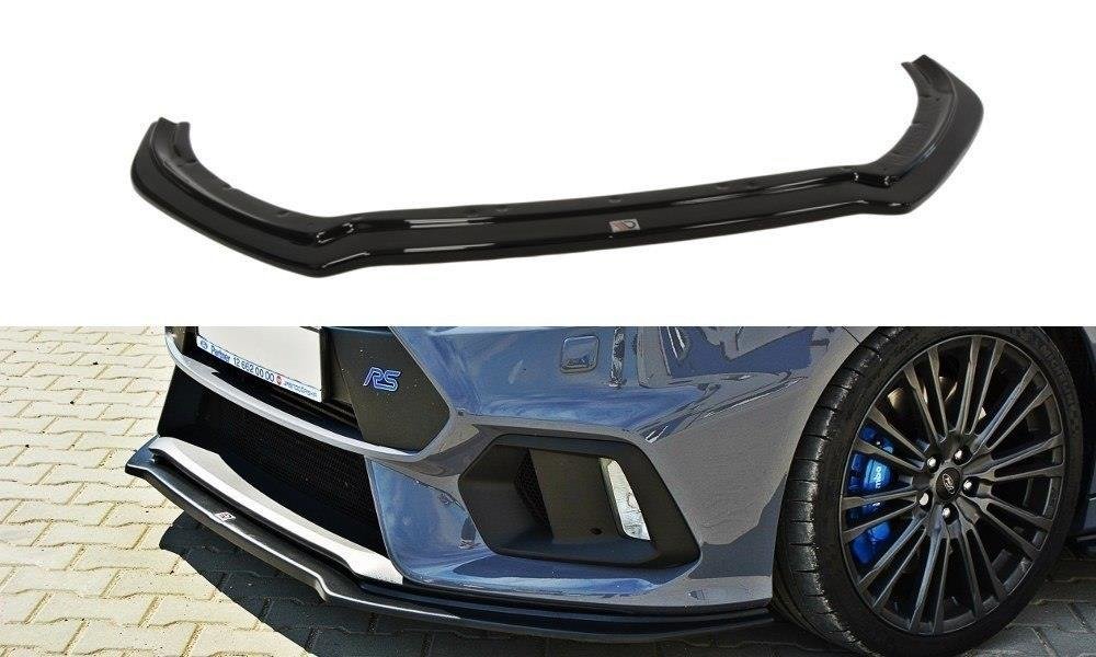 Image of Front Splitter V.4 Ford Focus RS MK3 - Gloss Black