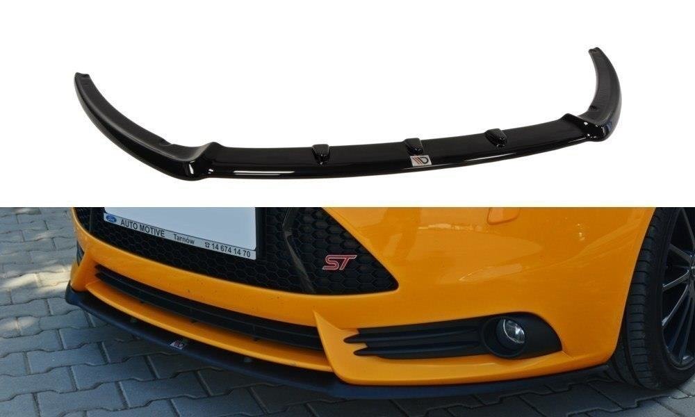 Image of Front Splitter Ford Focus ST MK3 (Cupra) - Gloss Black