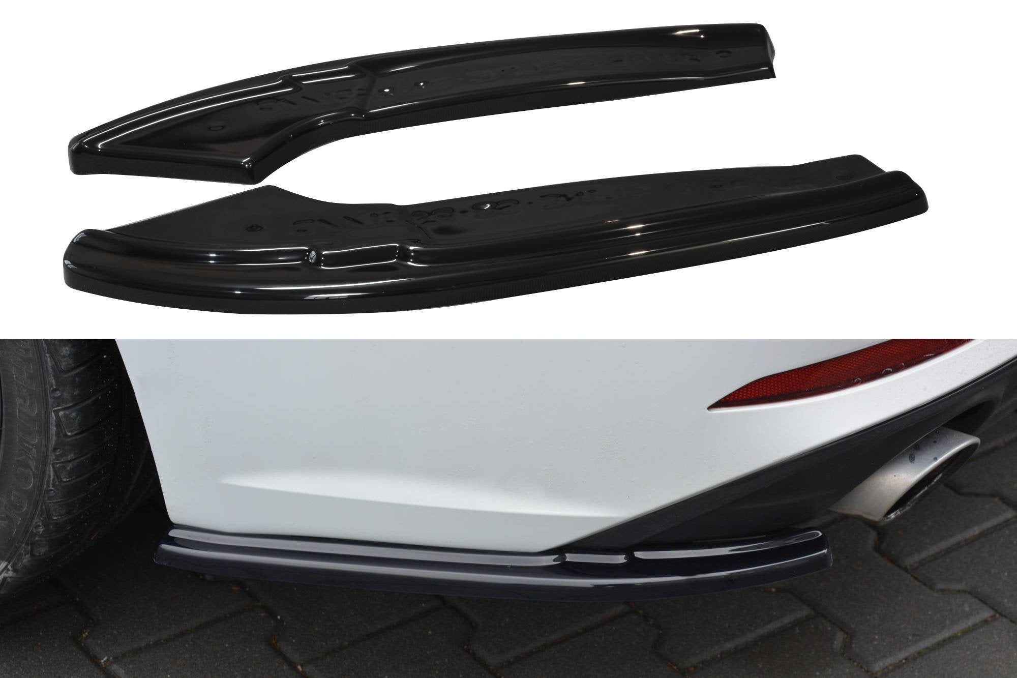 Image of Rear Side Splitters Audi A5 S-Line F5 Sportback -GB