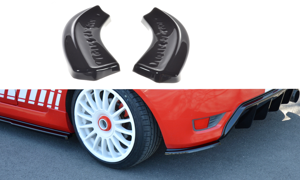 Image of Rear Side Splitters Ford Fiesta ST MK6 - Gloss Black
