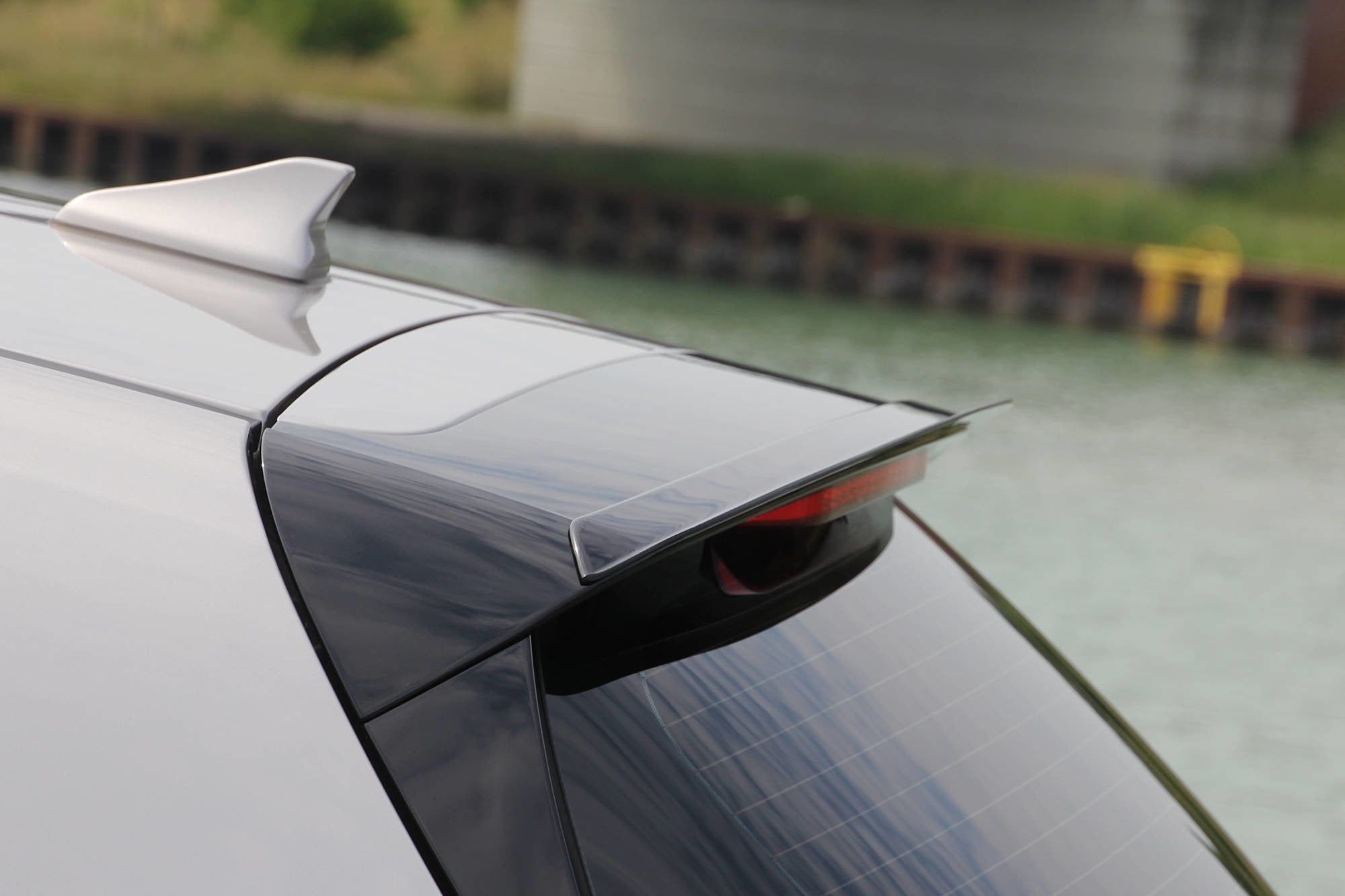 Image of Spoiler Extension Hyundai I30 MK3 Hatchback - Gloss Black