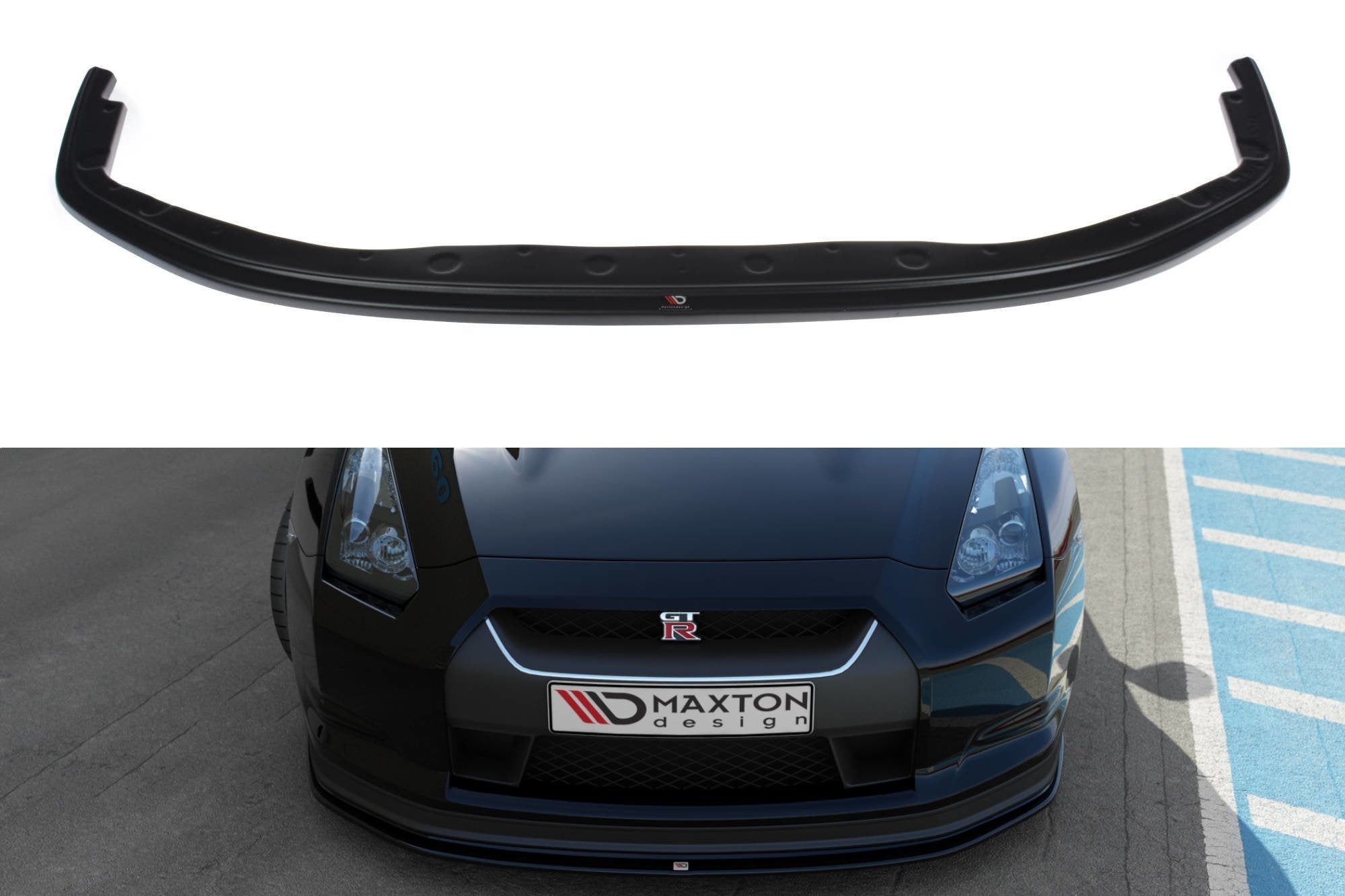 Image of Front Splitter V.2 Nissan GT-R Preface Coupe (R35-Series)-GB