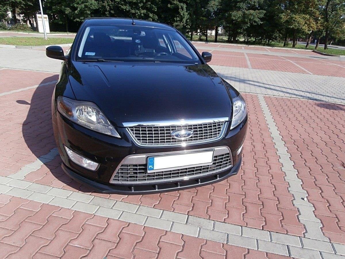 Image of Front Splitter Ford Mondeo MK4 (Preface Model) - Gloss Black