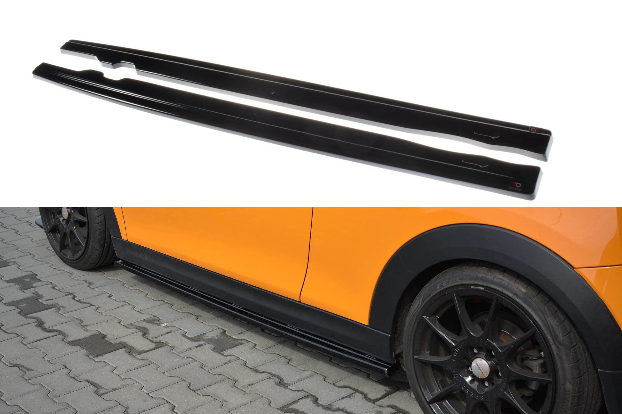 Image of Side Skirts Diffusers Mini Cooper S MK3 Preface 3-Door (F56) V1