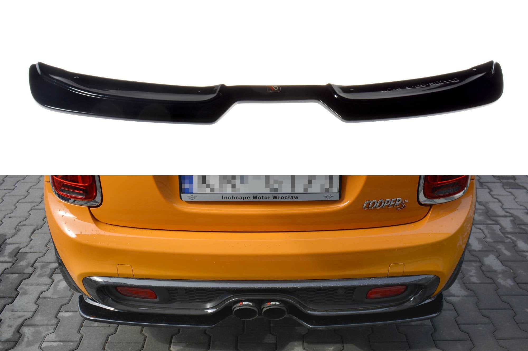 Image of Central Rear Splitter Mini Cooper S MK3 Preface 3-Door (F56) V1