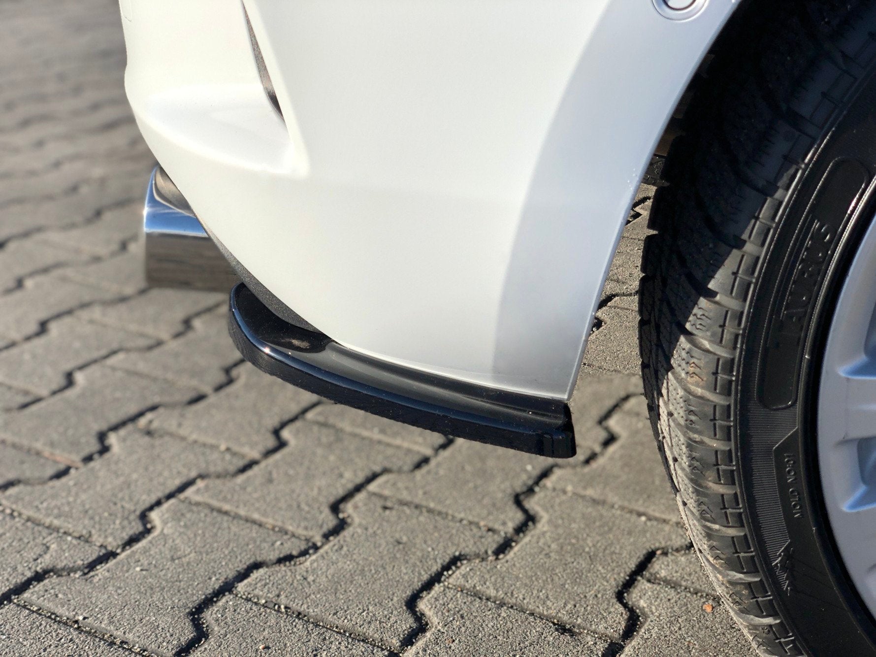 Image of Rear Side Splitters Opel Astra K OPC-Line - Gloss Black