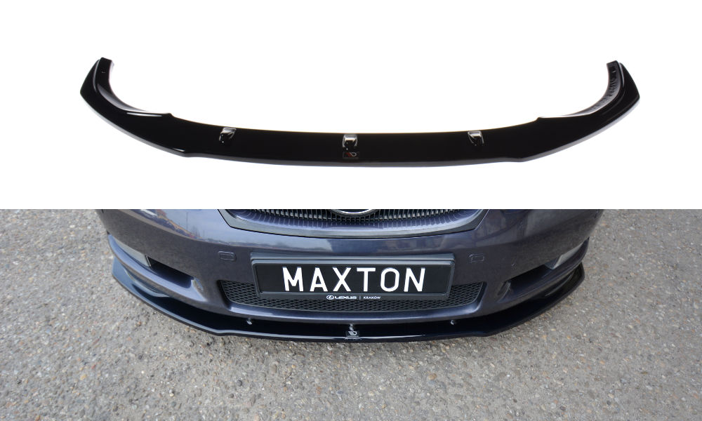Image of Front Splitter V.1 Lexus GS MK.3 - Gloss Black