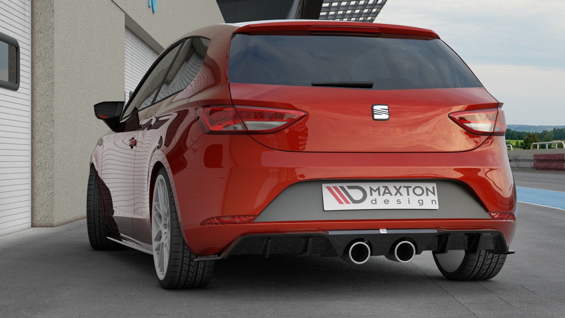 Image of Rear Valance V.2 Seat Leon Cupra MK3 FL Hatchback-GB