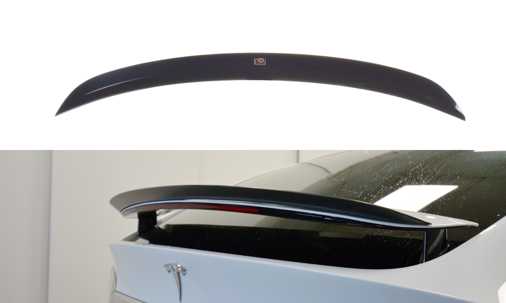 Image of Spoiler Extension V.2 Tesla Model X - Textured