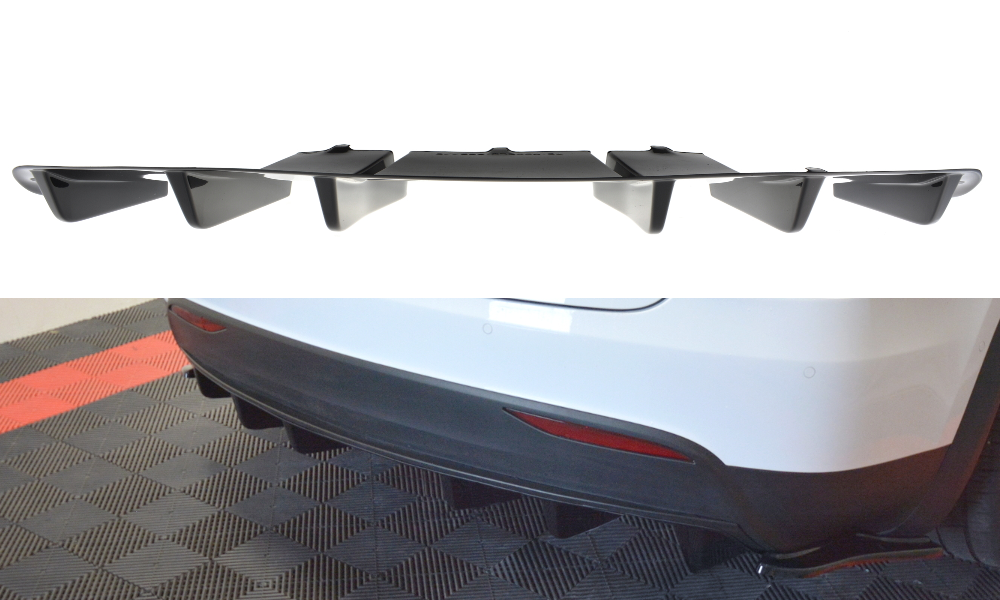Image of Rear Valance Tesla Model X - Gloss Black