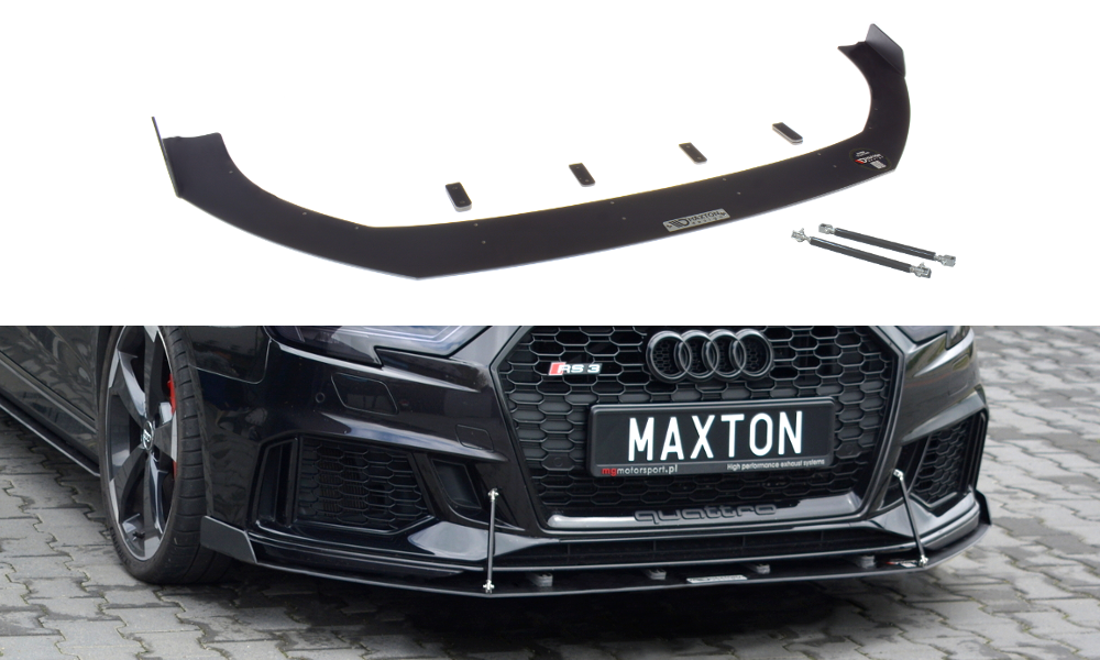 Image of Front Racing Splitter V.1 Audi RS3 8V FL Sportback V2