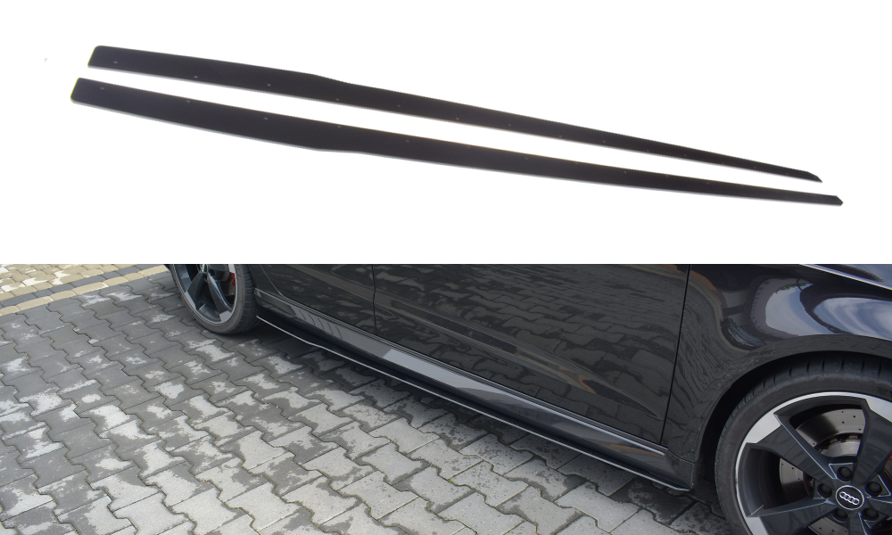 Image of Racing Side Skirts Diffusers V.1 Audi Audi RS3 8V FL Sportba