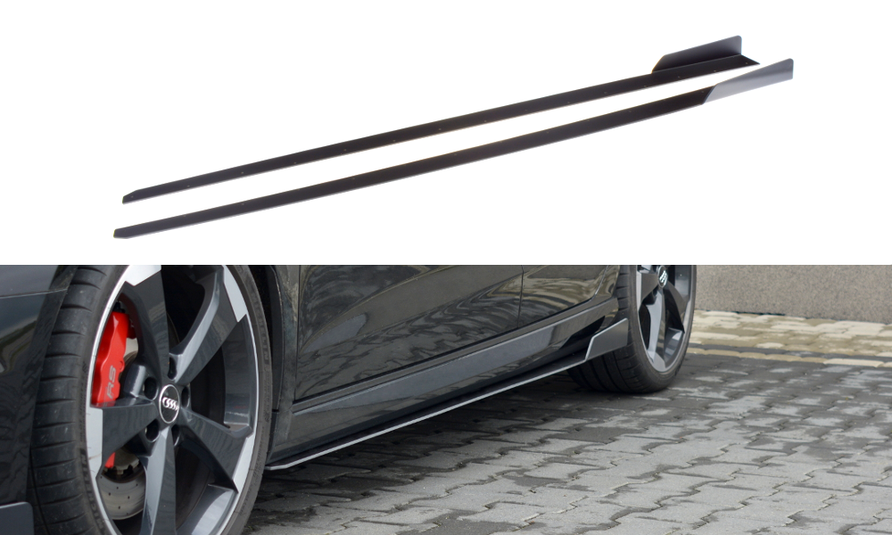 Image of Racing Side Skirts Diffusers V.2 Audi Audi RS3 8V FL Sportba