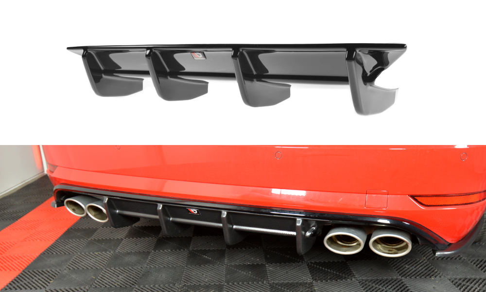 Image of Rear Valance VW Golf 7 R Variant Facelift - Gloss Black