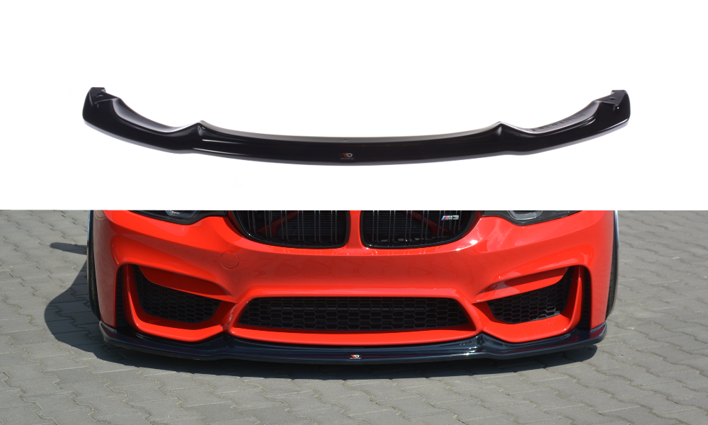 Image of Voorsplitter V.1 BMW M3 F80 - Glanzend Zwart