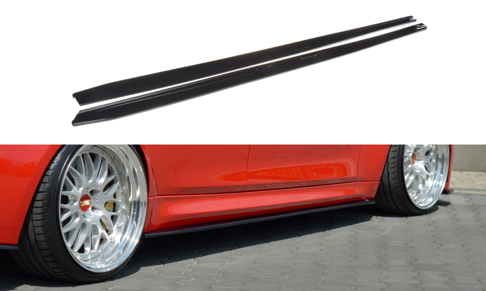 Image of Sideskirts Diffusers V.1 BMW M3 F80 - Glanzend Zwart