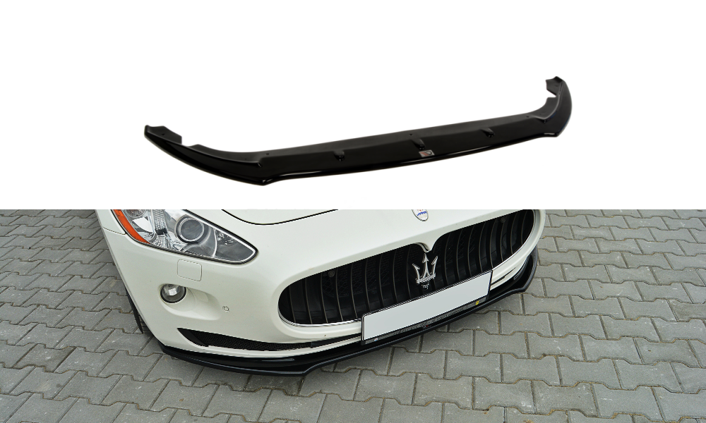 Image of Front Splitter Maserati Granturismo 2007-2011 - Gloss Black