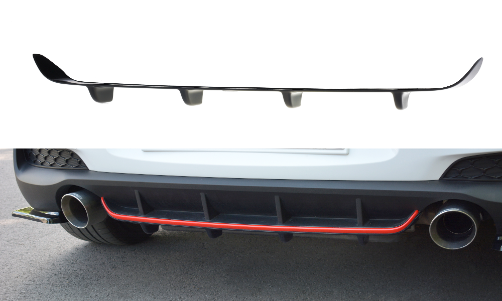 Image of Rear Valance Hyundai I30 N MK3 Hatchback - Gloss Black