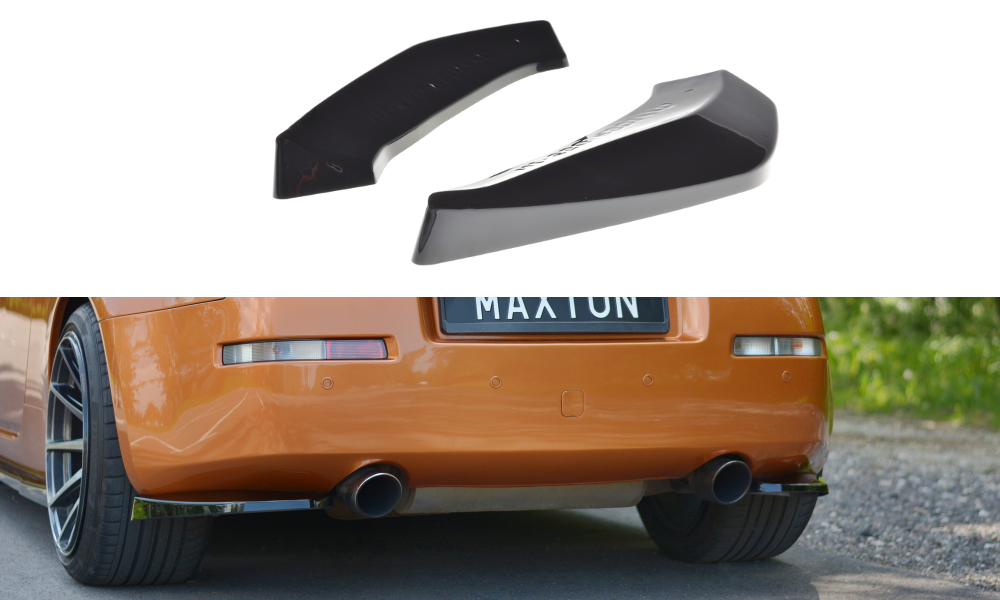 Image of Rear Side Splitters Nissan 350Z - Gloss Black