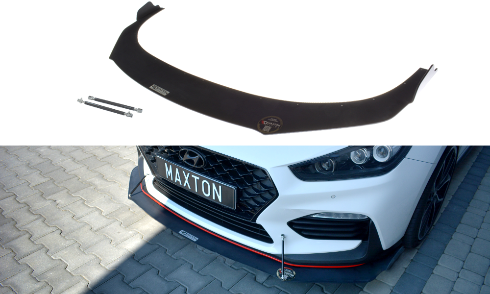 Image of Front Racing Splitter Hyundai I30 MK3 N