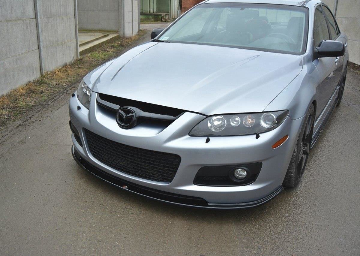 Image of Front Splitter Mazda 6 MK1 MPS - Gloss Black