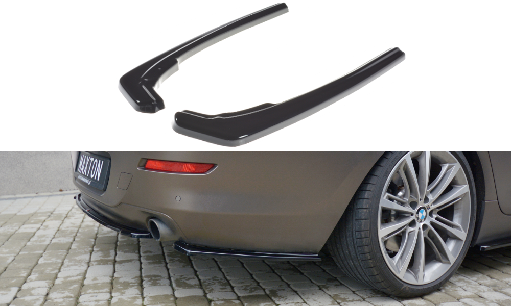 Image of Rear Side Splitters BMW 6 Gran CoupÃ© - Textured