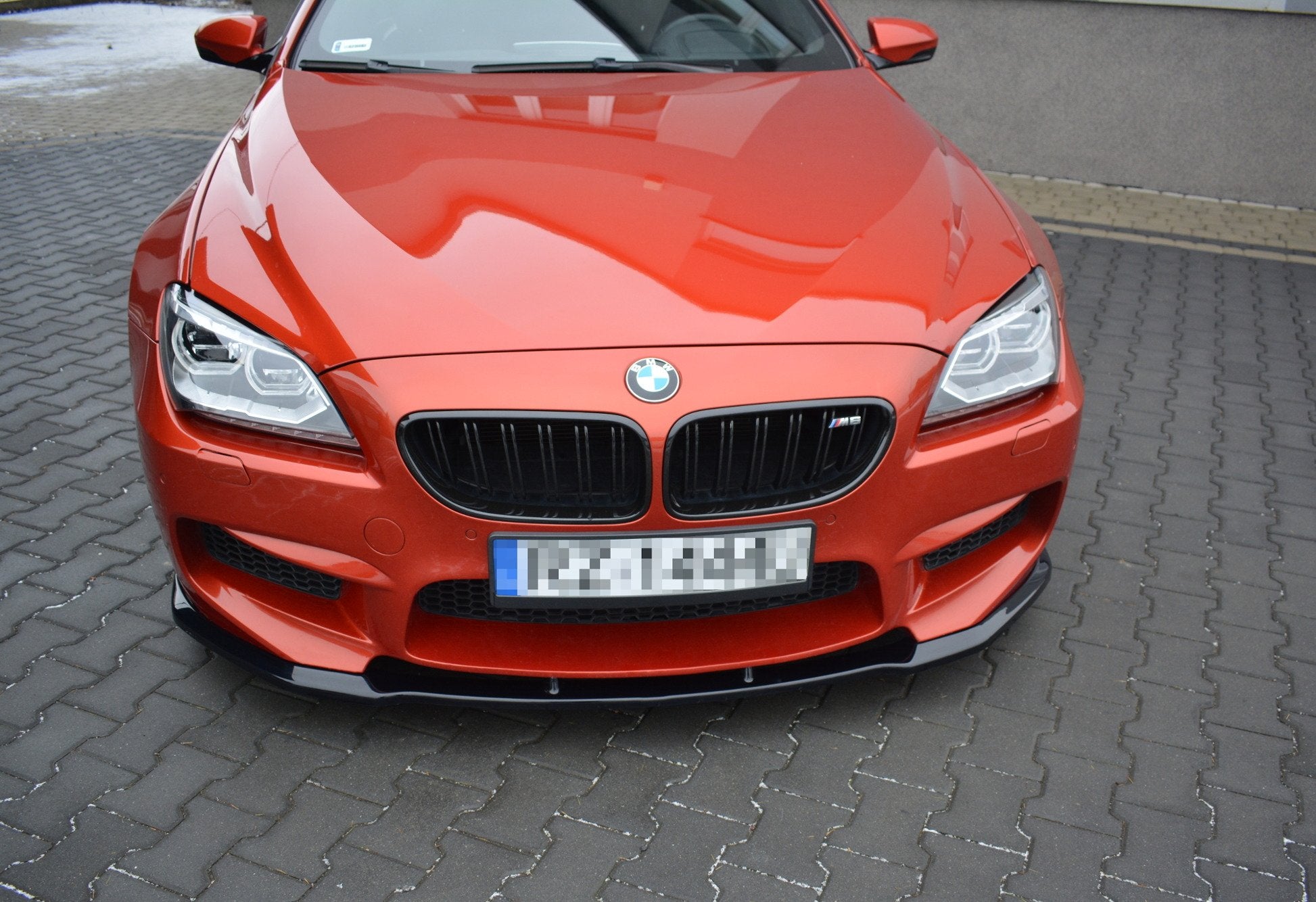 Image of Front Splitter BMW M6 Gran CoupÃ© - Gloss Black