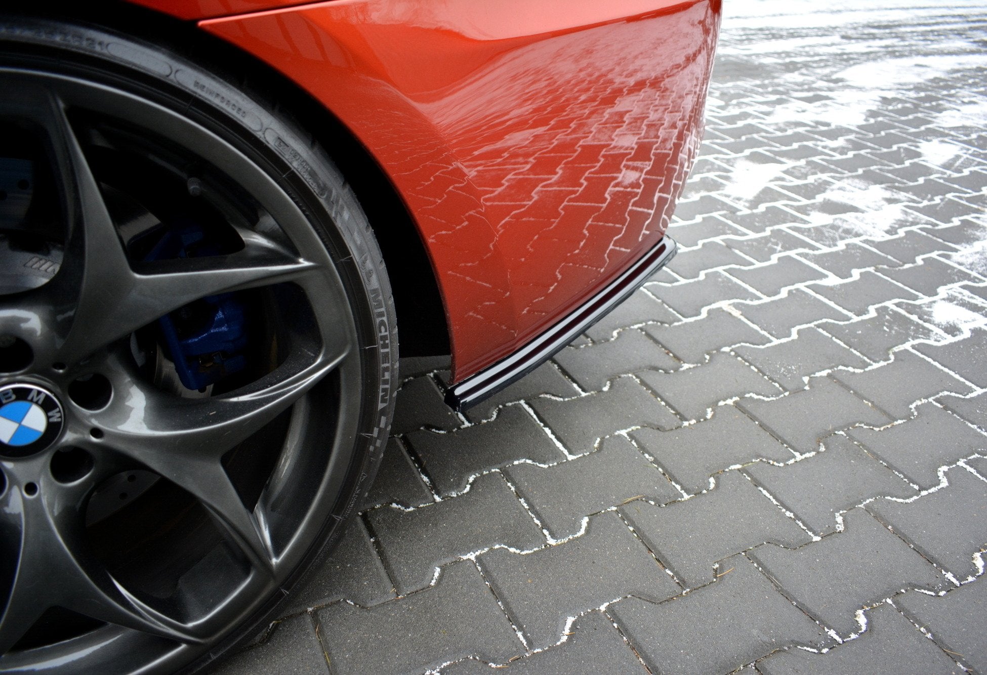 Image of Rear Side Splitters BMW M6 Gran CoupÃ© - Gloss Black