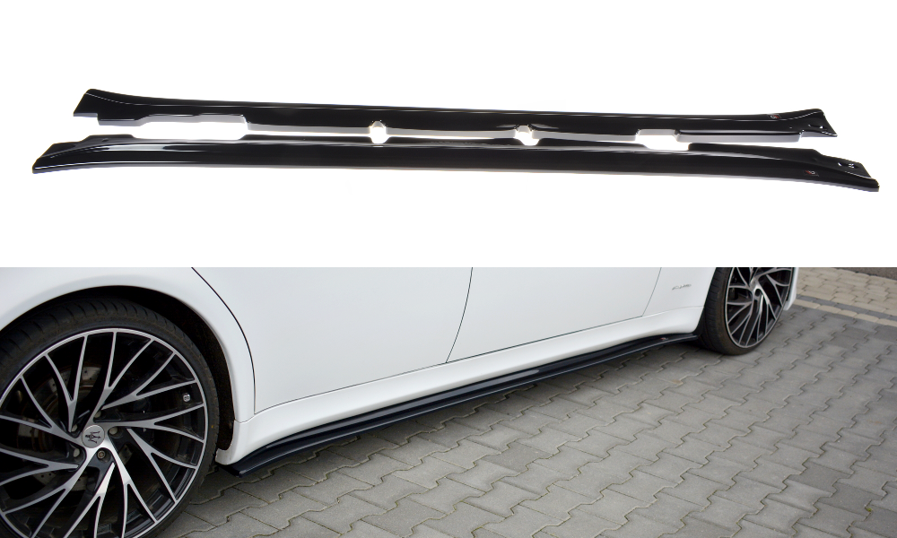 Image of Side Skirts Diffusers Maserati Quattroporte MK5 Facelift-GB