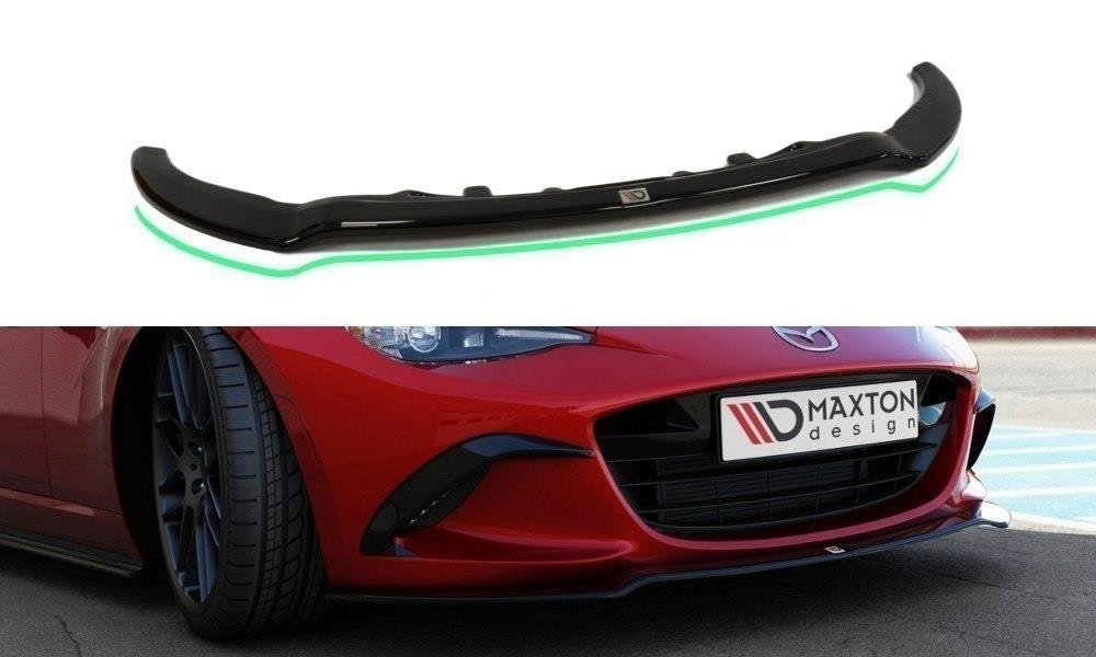 Image of Front Splitter V.2 Mazda Mx-5 Iv - Gloss Black