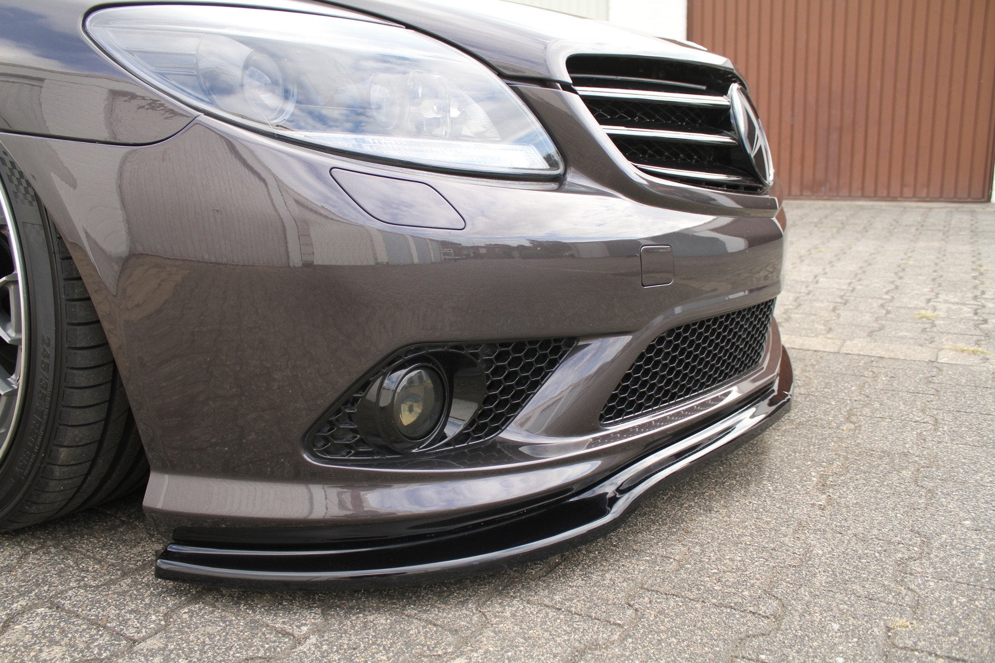 Front-Splitter-Mercedes-Cl-500-C216-AMGline---Gloss-Black