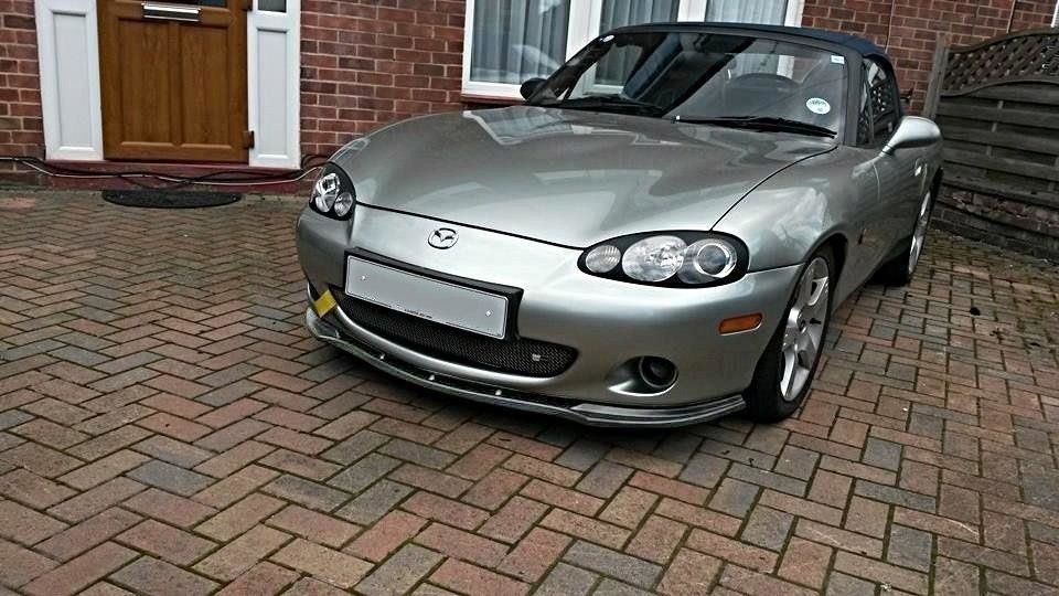 Front Splitter Mazda Mx5 Nb Facelift Model - Gloss Black