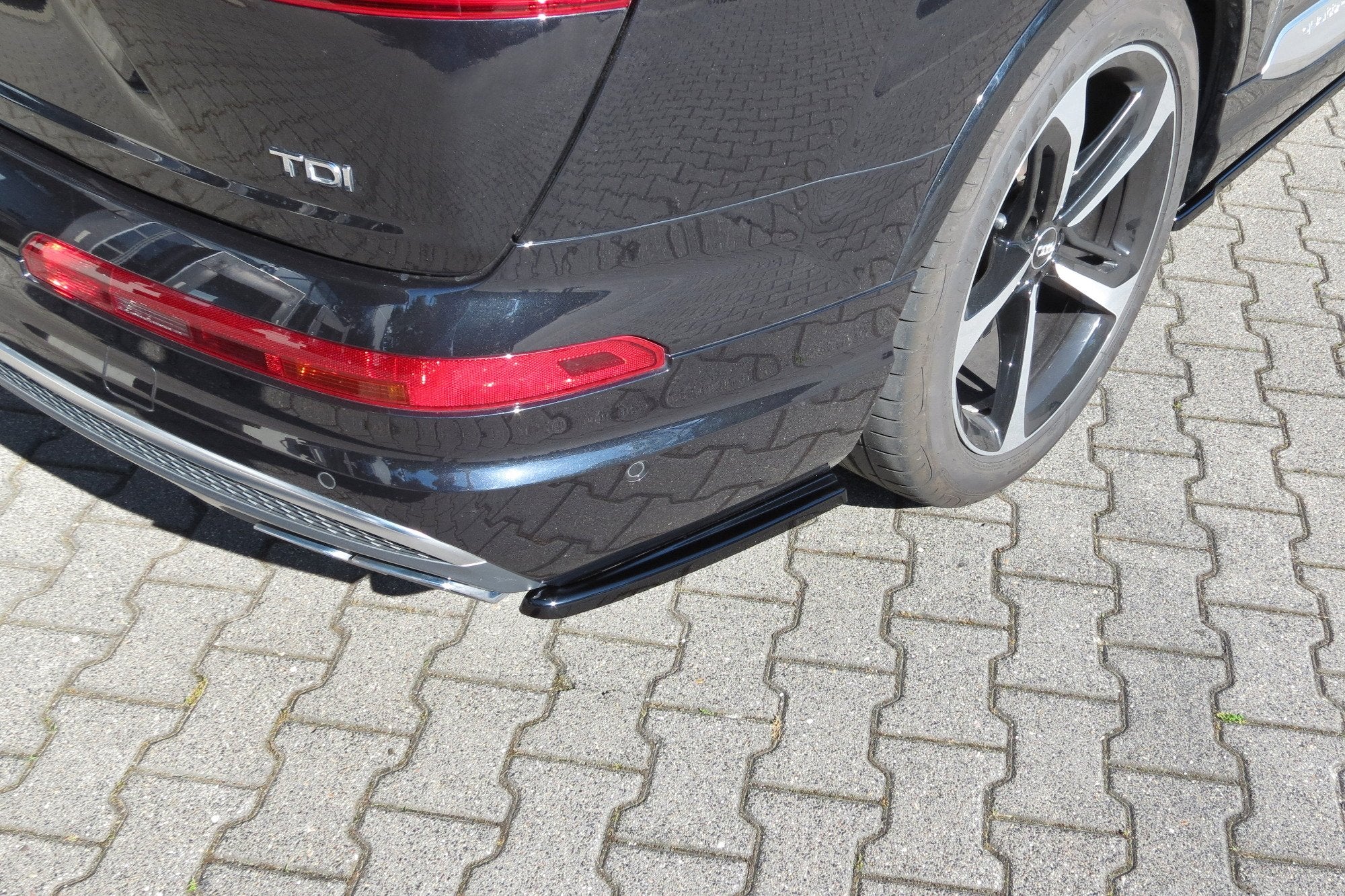 Image of Rear Side Splitters Audi SQ7 / Q7 S-Line MK.2 - Gloss Black