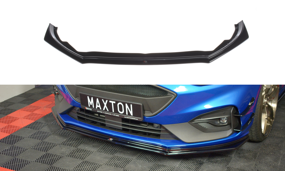 Image of Front Splitter V.5 Ford Focus ST / ST-Line MK4 - Textured