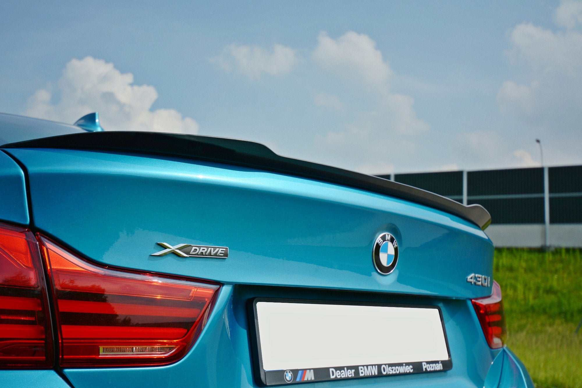 Image of Spoiler Extension BMW 4 F36 Gran Coupé - Gestructureerd