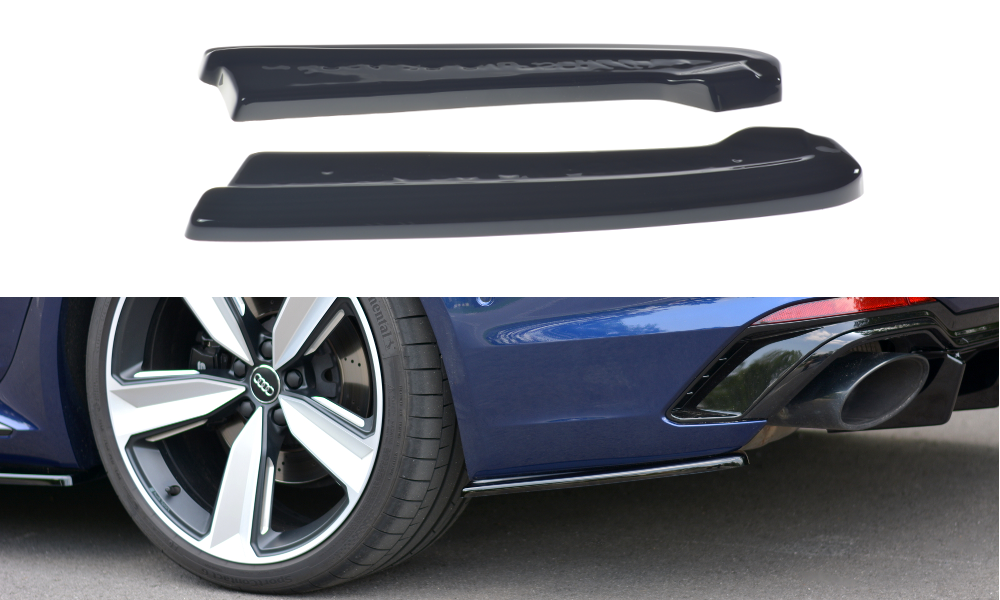 Image of Rear Side Splitters Audi RS4 B9 Avant - Gloss Black
