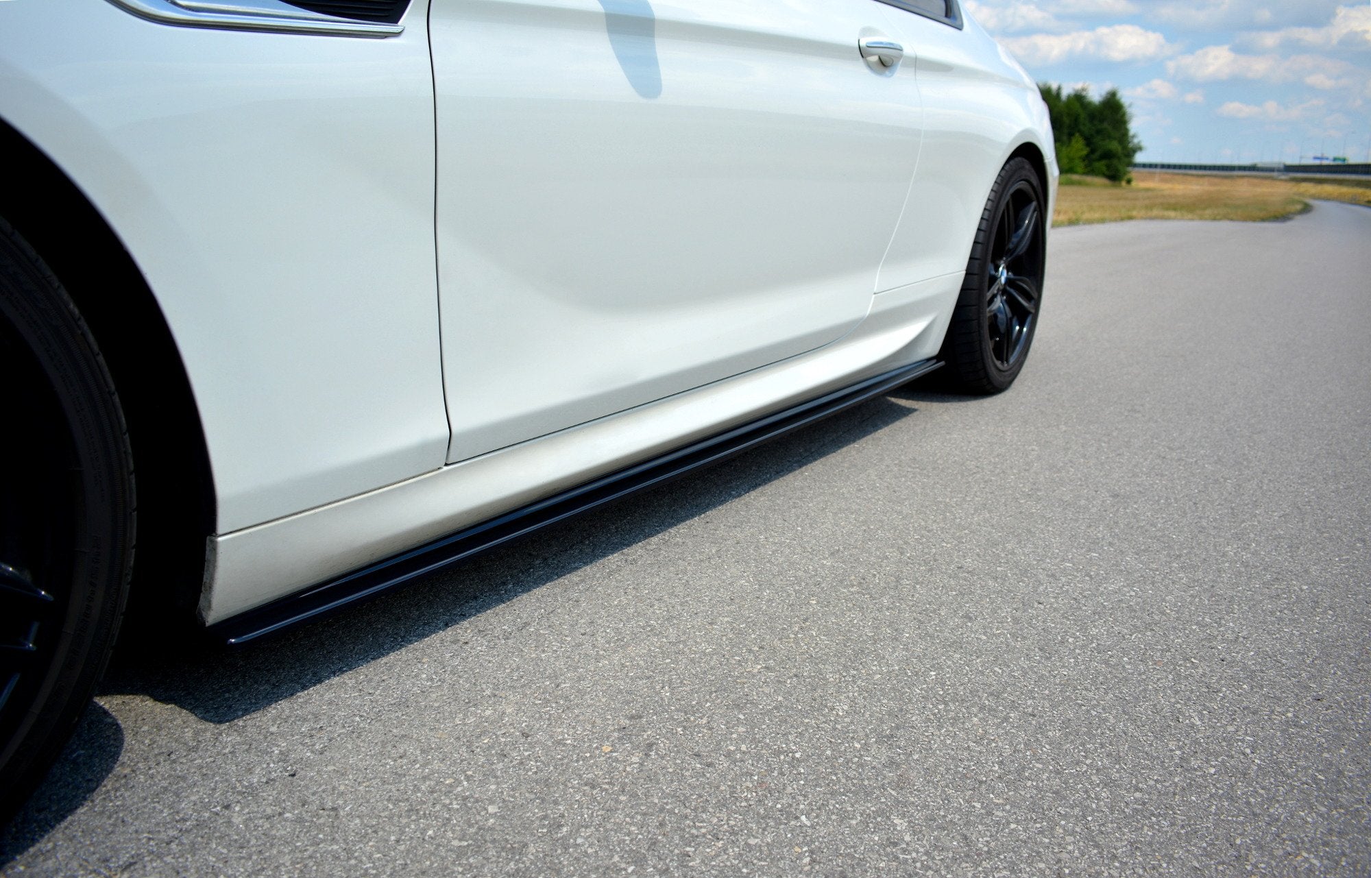 Image of Side Skirts Diffusers For BMW 6 F13 M-Pack - Gloss Black