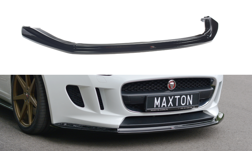 Image of Front Splitter V.1 Jaguar F-Type - Gloss Black