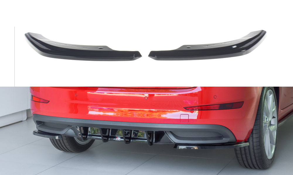 Image of Rear Side Splitters Skoda Scala - Gloss Black