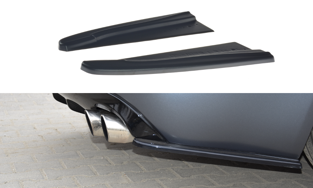 Image of Rear Side Splitters Jaguar XF-R - Gloss Black
