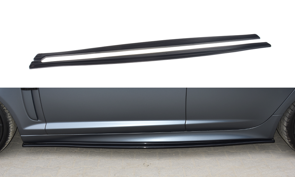 Image of Side Skirts Diffusers Jaguar XF-R - Gloss Black