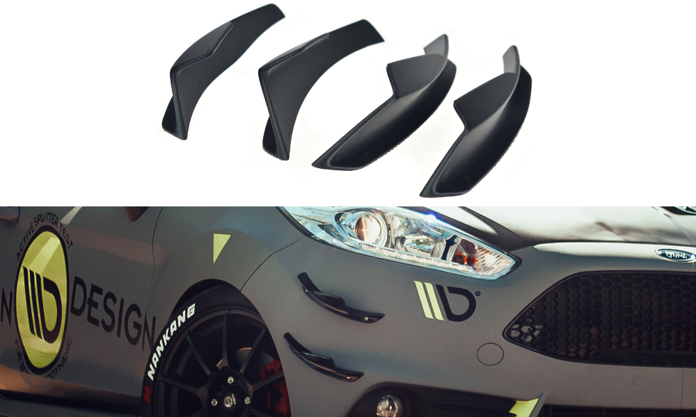 Image of Front Bumper Wings (Canards) Ford Fiesta 7 ST Facelift