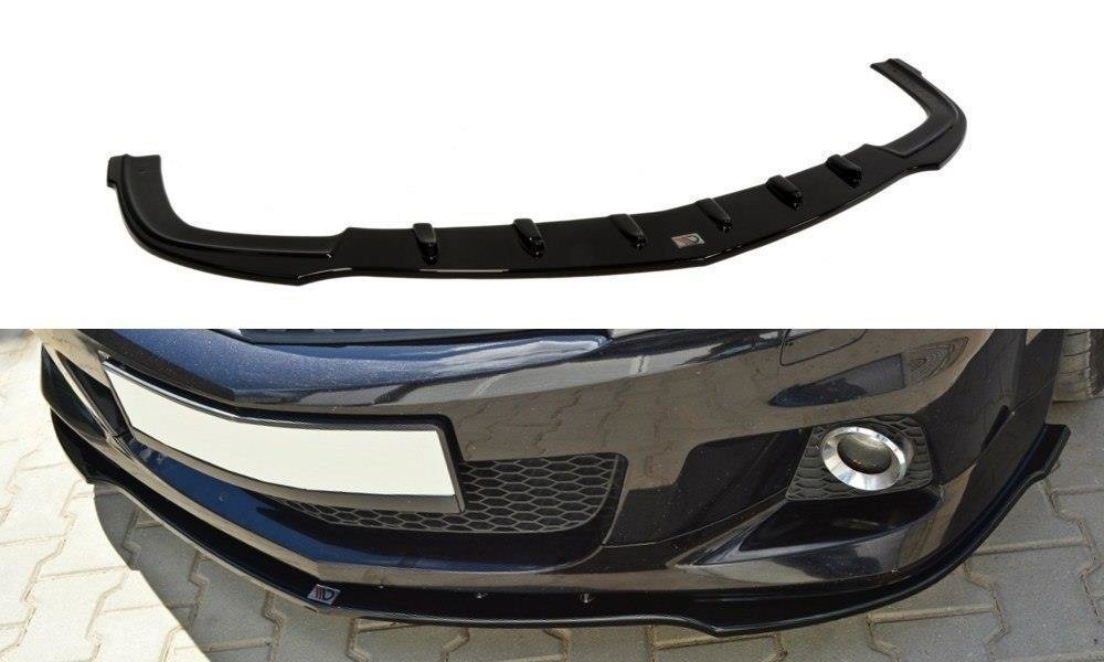 Image of Front Splitter Opel Astra H (For OPC / VXR) - Gloss Black
