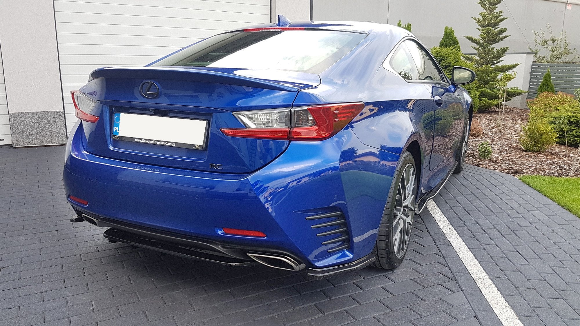 Image of Rear Side Splitters Lexus RC - Gloss Black