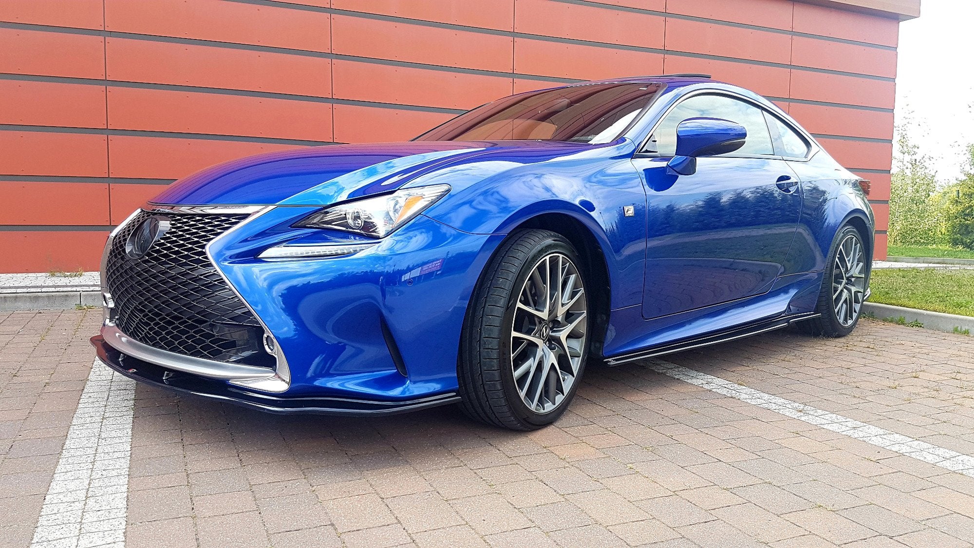 Image of Side Skirts Diffusers Lexus RC - Gloss Black