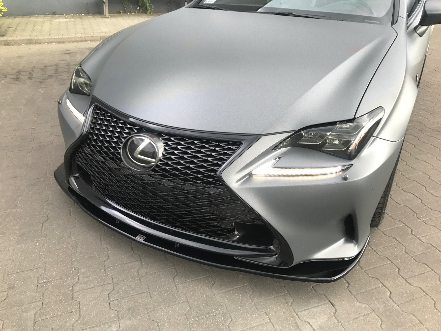 Image of Front Splitter V.1 Lexus RC - Gloss Black