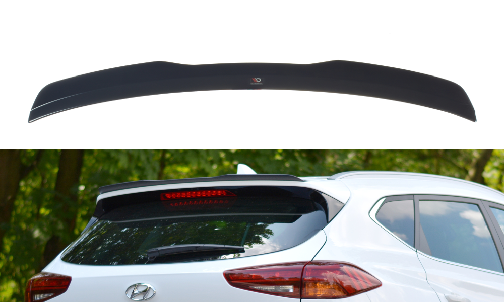 Image of Spoiler Extension Hyundai Tucson MK3 Facelift - Textured